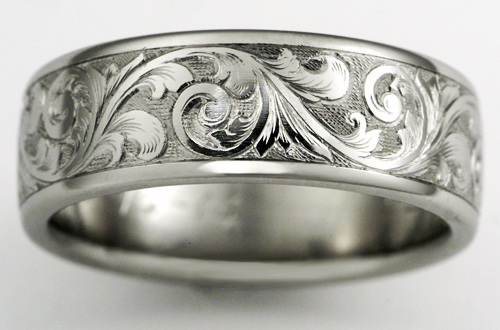 Exeter titanium wedding ring