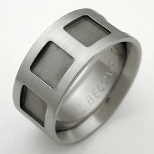A titanium ring, after resizing