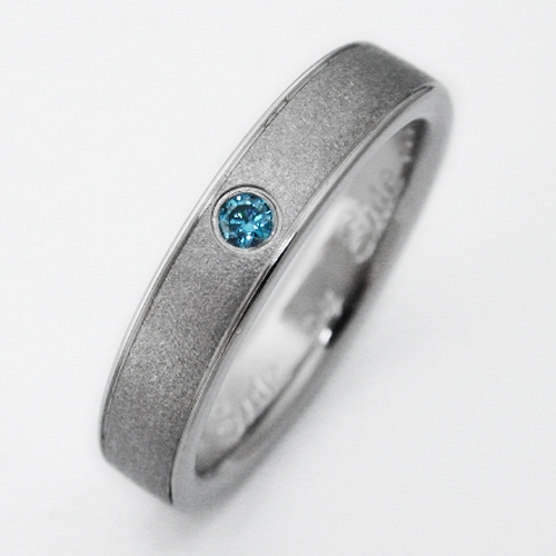 finger how waves do titanium blue with  Titanium 2 ring diamonds Birken