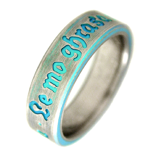 Titanium Wedding Ring by Exotica Jewelry