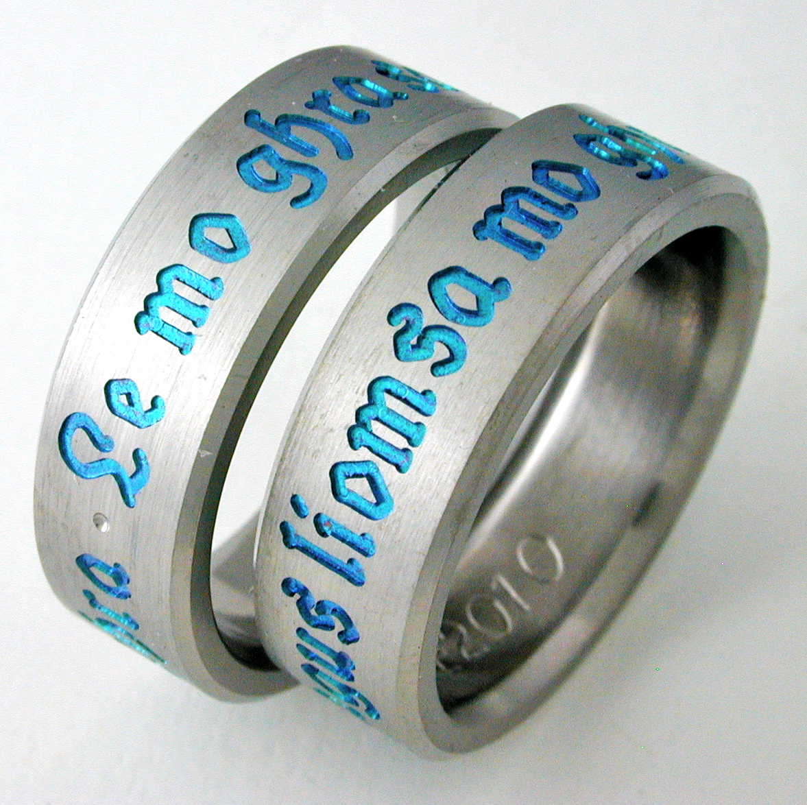 titanium ring with Celtic style 