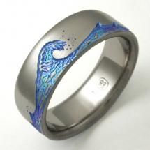 Titanium Wedding Ring by Exotica Jewelry