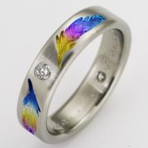 Titanium Wedding Ring by Exotica Jewelry